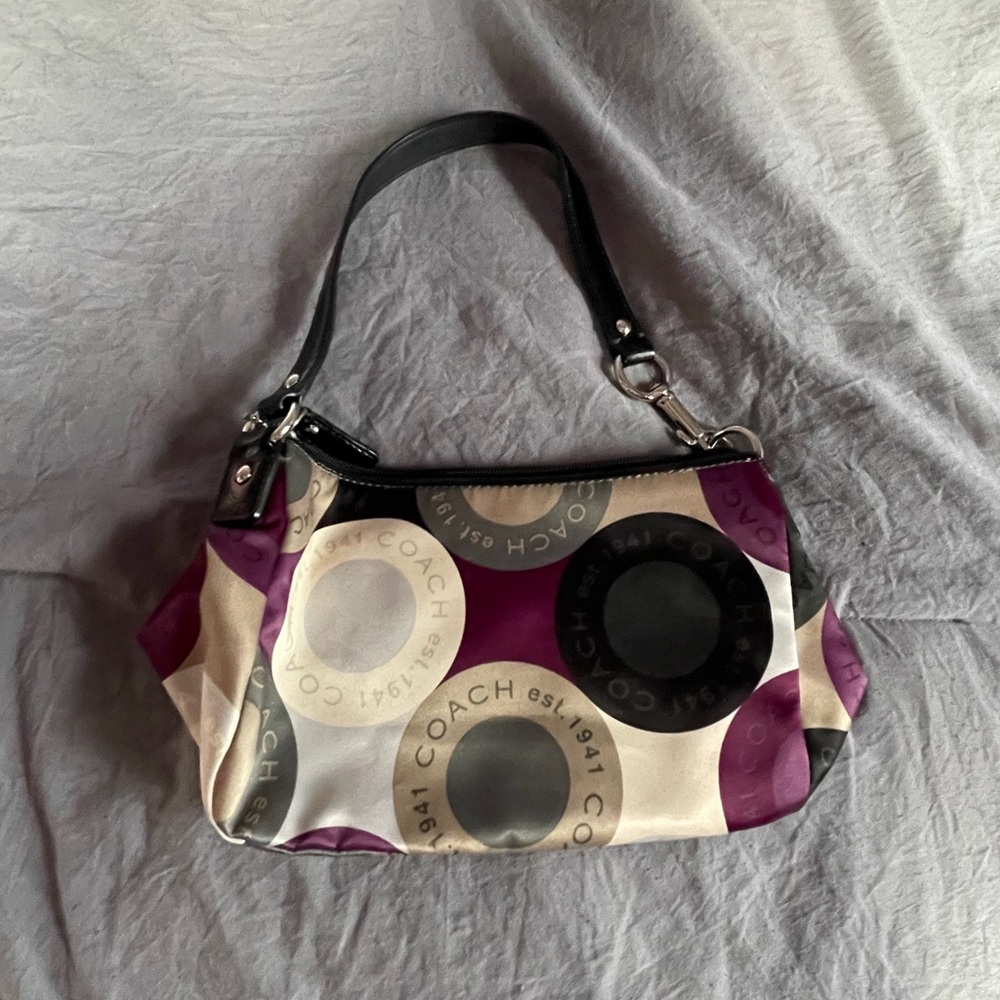 Coach Multi-Colored Circles Handbag - image 1